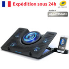 Turboost Refroidisseur PC Ordinateur Portable Gamer en Aluminium 5 Ventilateurs