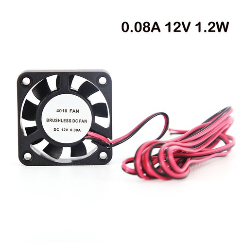 1PCS 4010 40X40X10mm Brushless Cooling Fan Cooler 0.06A 12V /24V DC 2 Pin New - Bild 3 von 9