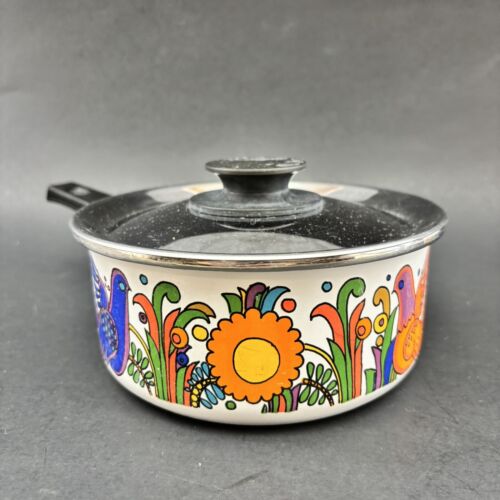 Villeroy and Boch Acapulco MCM Vintage Enamel Cookware 6.5” Sauce Pot Sauce Lid - Picture 3 of 15