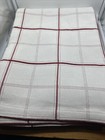 Pottery Barn Red White Vtg Stripes Double Queen Coverlet Quilt Bedspread Cotton