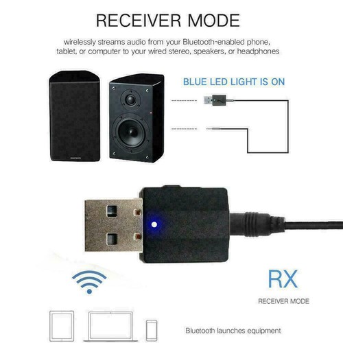 Adaptateur Audio 5.0 Compatible Bluetooth Émetteur U9P9cz CHAUD pour TV/PC Voiture W7S5 - Photo 9/12