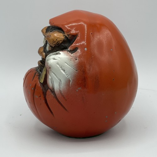 Antike seltene japanische EISEN Daruma Puppe Glück Charm Nambu Tekki Volkskunst Vintage - Bild 6 von 12