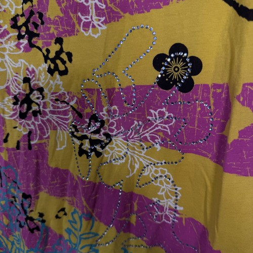 Christian Audigier Crystal Rock Shirt Damen Medium Y2K Tokyo Sun Kirschblüte - Bild 6 von 16