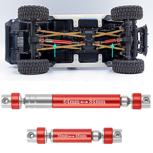 Drive Shafts Front Rear Center Driveshafts 38+64mm for 1/24 Axial SCX24 AXI00005 - Picture 22 of 22