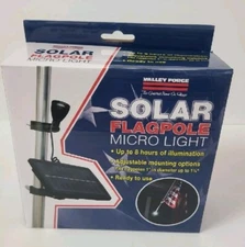 Valley Forge Solar FlagPole Micro Light, up  to 8 Hours of Illumination