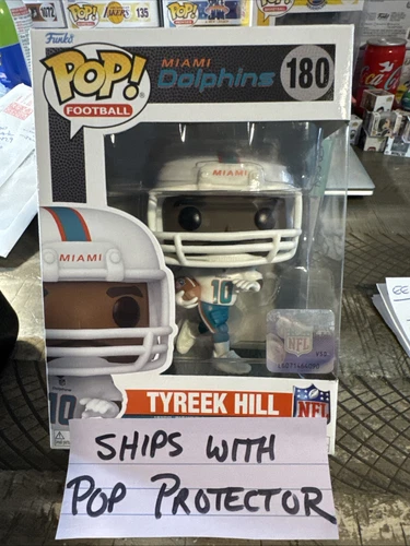 Funko Pop - NFL - Tyreek Hill Miami Dolphins #180 - NFL- Free Pop Protector