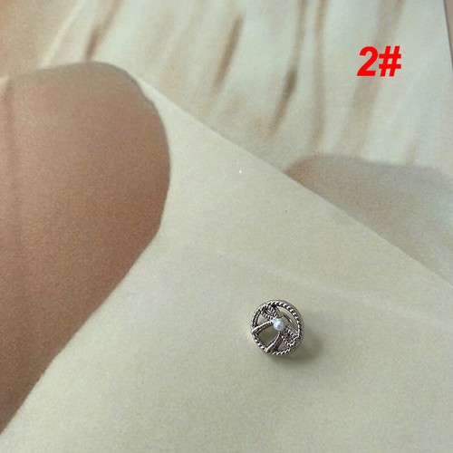 50Pcs 11mm Pearl Hollow Bow Buttons Round Buttons Clothing DIY Decorative Button - Picture 6 of 7