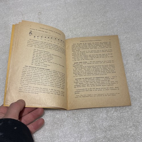 Notre Dame Church, Montreal - Vintage 1917 Booklet - Canada - Picture 7 of 8