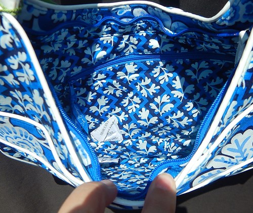 Vera Bradley Making Waves Hobo Handtasche in Blue Lagoon - Neu mit Etikett, rauchfreies Zuhause UVP 58 $ - Bild 4 von 4