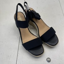 Dream Pairs Black Strapy Open Toe Wedge Sandals Women  s Size 9