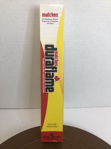 Duraflame Box of 50 Strike On Box 11" Long Stem Matches- Easy Light- NEW NIB - Picture 1 of 3