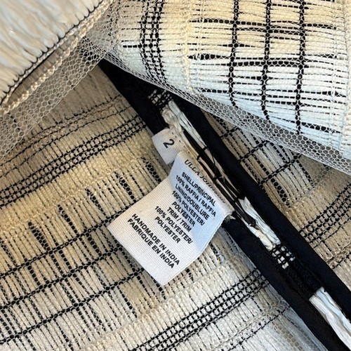 Ulla Johnson Striped Raffia Bohemian Hula Mini Skirt size 2 RARE - Picture 14 of 15