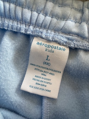 Aeropostale Kids Light Blue Sweatshirt And Sweatpants Girls Size Large 6X - Picture 6 of 7