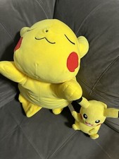 Pokemon Pikachu Giant Sleeping Pillow Plush Pokemon 18  Nintendo W/small Plush