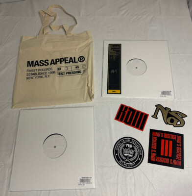NAS HIT BOY SIGNED 2 LP KINGS DISEASE III TEST PRESS VINYL
