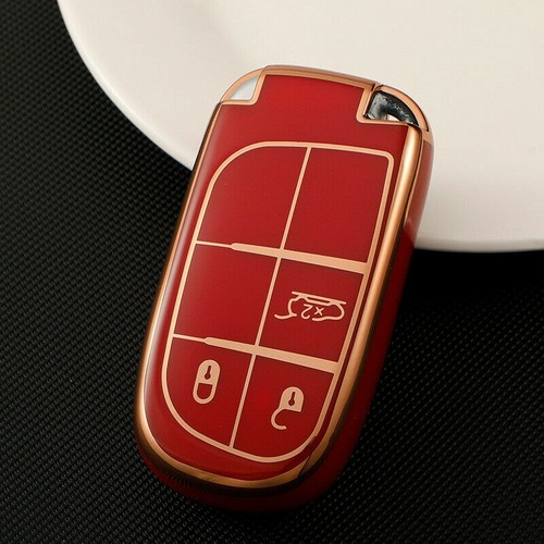 For Jeep Dodge Ram 1500 Challenger Durango TPU Car Remote Key Fob Case Cover - Bild 16 von 20