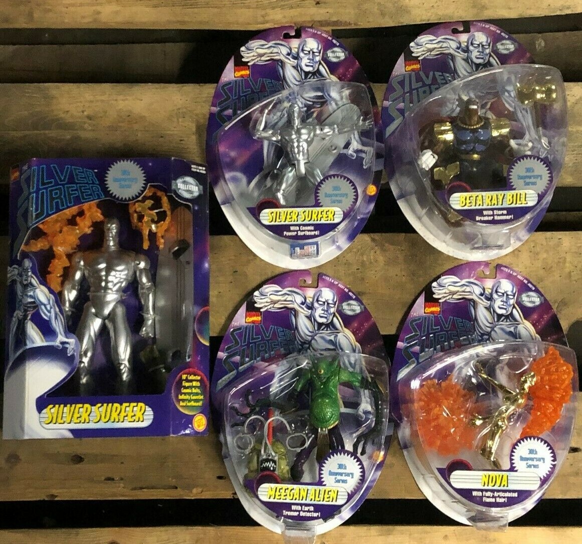argento Surfer giocattolo LOTTO 5 azione cifra Marvel Collector edizione 30th Anniversario argento Surfer giocattolo LOTTO 5 azione cifra Marvel Collector edizione 30th Anniversario
