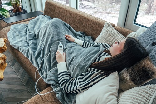 Heizdecke Wärmeunterbett 180 x 130 cm Abschaltautomatik Kuschelheizdecke Gesberg - Bild 4 von 10