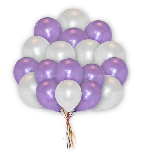 10-50 GLOBOS METÁLICOS Helio Perla Látex Globos 10" Boda/Cumpleaños Fiesta Reino Unido - Imagen 31 de 54