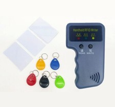 Handheld 125KHz EM4100 TK4100 RFID Copier Writer Duplicator Programmer 5pc Tags