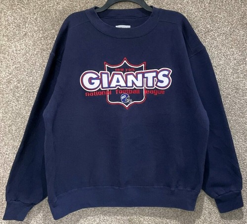 Vintage Majestic NFL Herren New York Giants besticktes Sweatshirt Größe Large