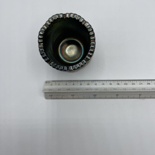 Vtg Cobalt Blue Carnival Glass S-repeat Toothpick Holder - Picture 2 of 3