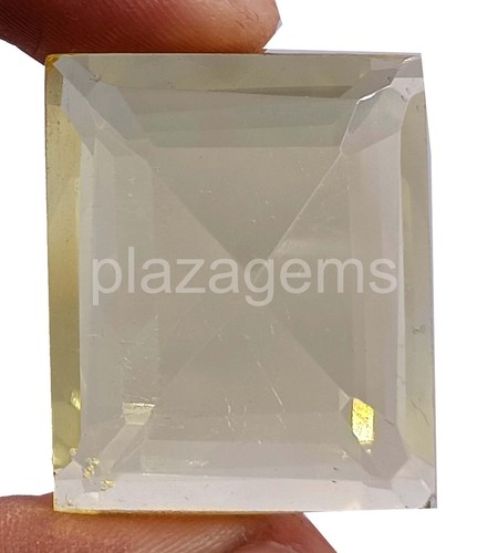 73.50 CT EMERALD CUT YELLOW CITRINE CERTIFIED TRANSPARENT LOOSE GEMSTONE 5JRI - Picture 6 of 8