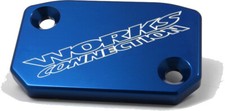 Works Connection Front Master Cylinder Cover Blue 21-070