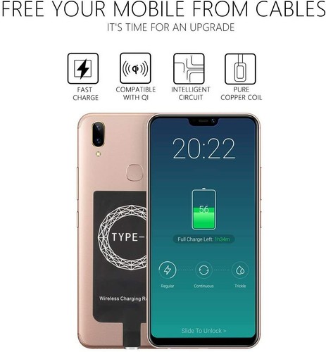 Wireless Adapter Fast Charger Receiver For iPhone Android Type C USB C Micro - Picture 11 of 19