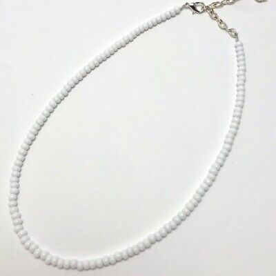 V Bts Kim Taehyung Matching Shinny White Seed Beaded Trendy
