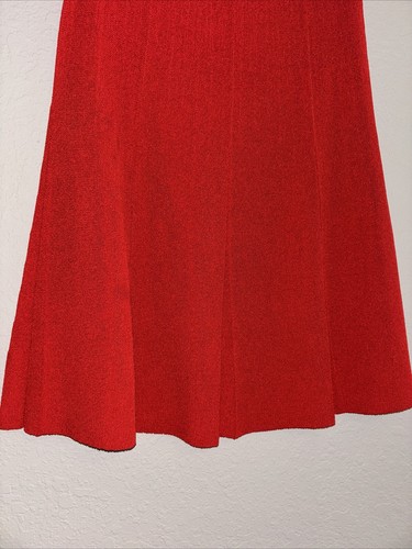 Falda roja para mujer hecha en unión vintage - Imagen 2 de 7