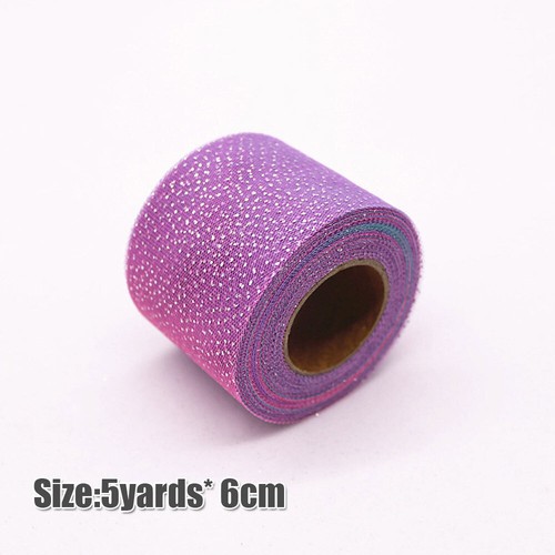 1x 5yards 6cm Rainbow Dot Tulle Soft Iridescent Mesh Ribbon DIY Handmade Craft - Picture 22 of 23