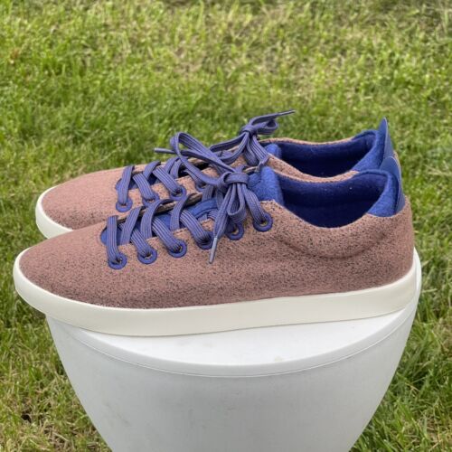 Allbirds Wool Piper Shoes Mens 10 Brown Blue Cocoa Haze Sneakers Comfort - Picture 2 of 13