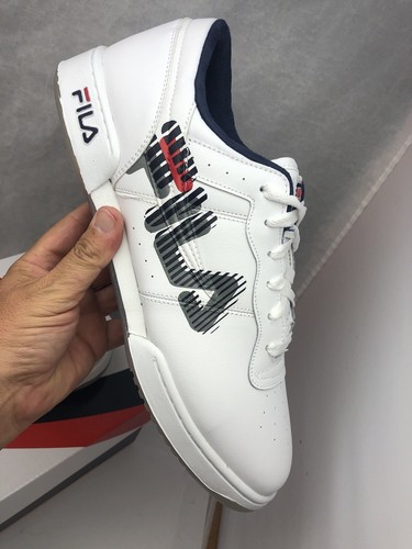 Fila Original Fitness Graphic # 1FM00700 125 White Navy Men Size 13 - Picture 7 of 11