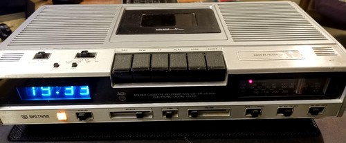 Radio Réveil Cassette, Vintage , 1980 S , Waltham MODEL W195
