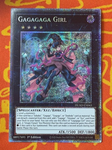 YUGIOH GAGAGAGA GIRL STARLIGHT RARE 1. NM DUAD-DE043 *VERSAND 30. JUNI*