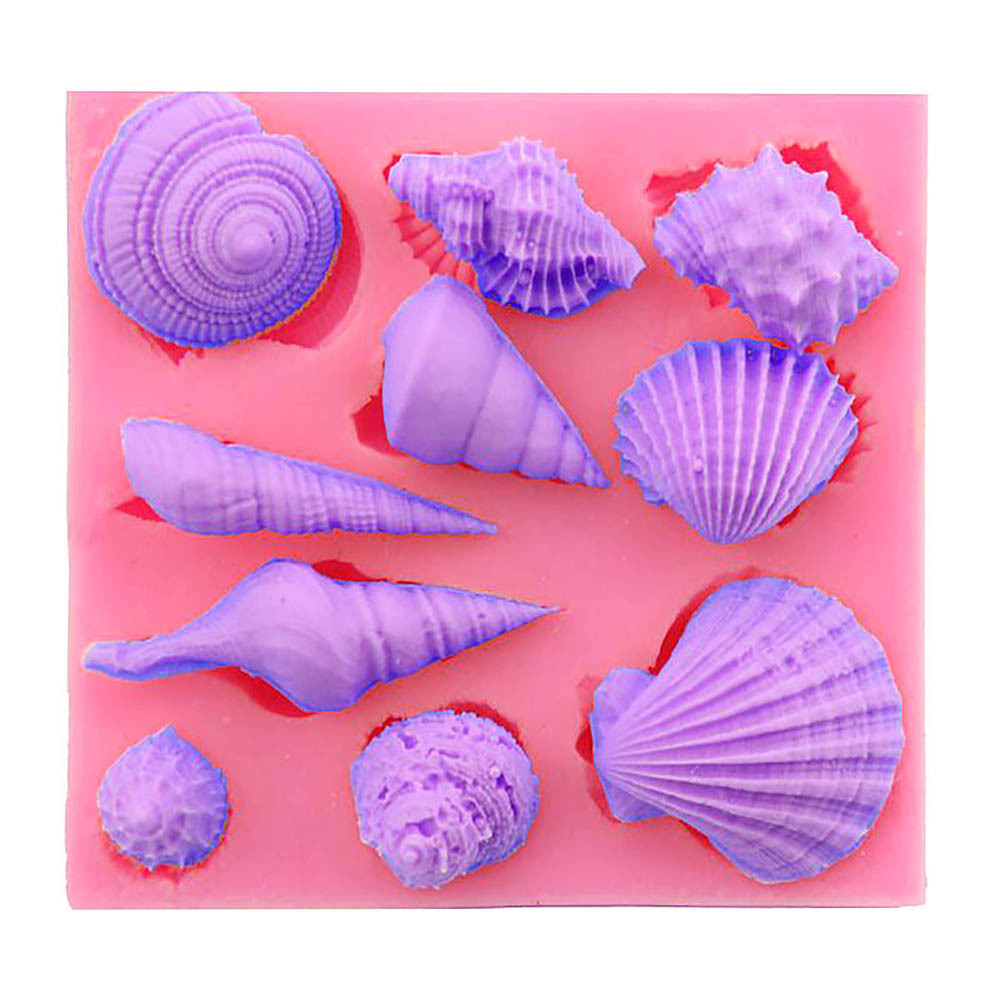 3D Sea Shell Conch Fondant Chocolate Mould Cake Tool Sugarcraft Baking DIY Mold