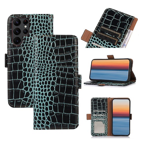 Echtleder Klapphülle Magnet Cover RFID Schutz Fotorahmen Handytasche für SAMSUNG - Bild 11 von 11