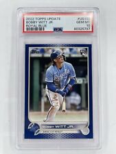 2022 Topps Update PSA 10 Bobby Witt Jr. ROYAL BLUE RC #US100 🔥Low Low Pop🔥