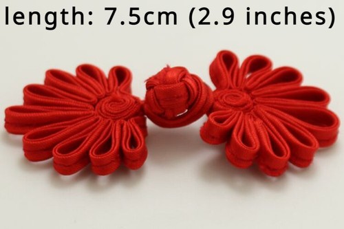 10pcs Chinese Frog Buttons Craft Ethnic for Costume Cheongsam Hanfu DIY Vintage - Picture 3 of 24