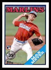 2023  Topps 1988 Baseball 35th Anniversary #T88-50 Max Meyer Miami Marlins RC