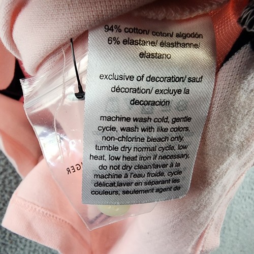 Tommy Hilfiger Plus Striped Collared Polo Top Women's 0X Pink Multi Short Sleeve - Imagen 9 de 12