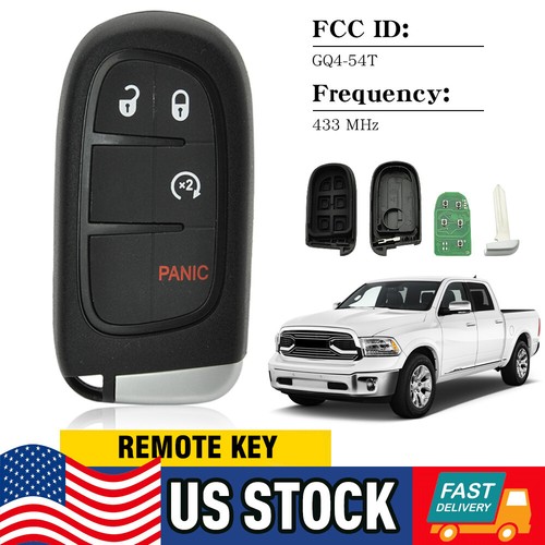 For 2013 2014 2015 2016 2017 2018 Dodge Ram 1500 2500 3500 Prox Remote Key Fob - Picture 11 of 12