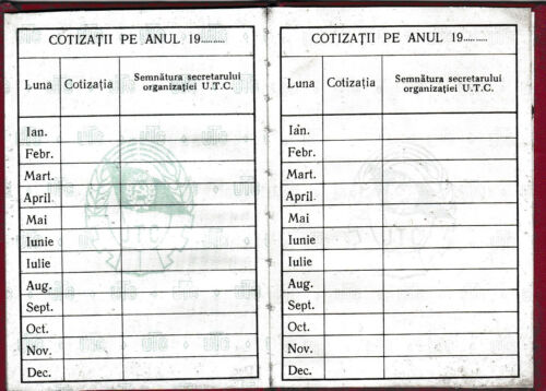 Romania, 1970's, Youth Communist Union Member Card - UTC, RSR - Picture 9 of 11