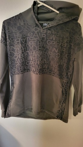 I -Zer Sweatshirt Green Sz 6 Young Teen Lettered L Sleeve Hooded 2 Pockets Cotto - Picture 7 of 24