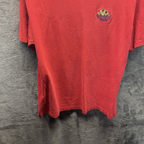 Rainforest Cafe Shirt Men L Frog Embroidery Souvenir Cotton V Neck - Picture 5 of 11