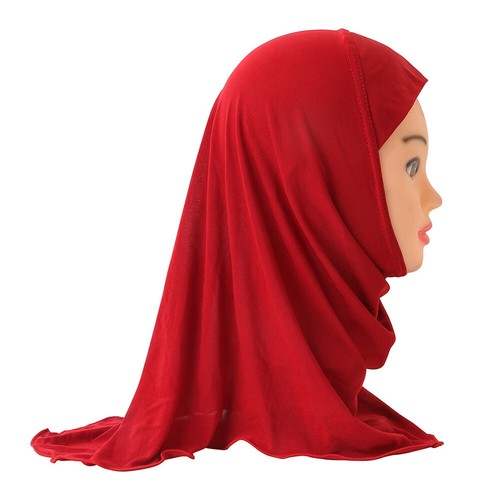 Muslim Kids Hijab Wrap Shawl Hats Girls Turban Headscarf Islamic Scarf 2-6Y - Picture 23 of 28