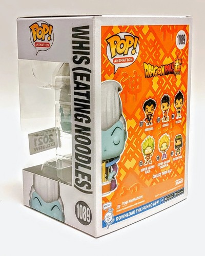 Funko Pop! Dragonball Super Whis Eating Noodles #1089 Funimation 2021 exclusivo - Imagen 2 de 6