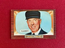 1955, John Flaherty, Bowman Baseball Card (Vintage / Scarce) Umpire