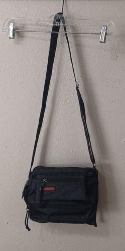 Down Town Collection Multipurpose Shoulder Bag 10 x 7 x 4.5 Black Pockets 4977 - Picture 2 of 10